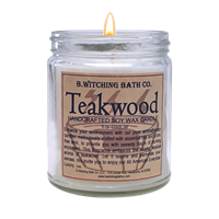 Teakwood Handcrafted Soy Wax Candle