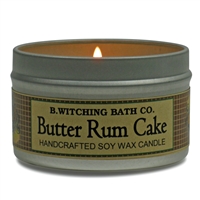 Butter Rum Cake Tin Candle