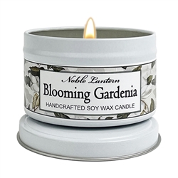 Blooming Gardenia White Tin Candle