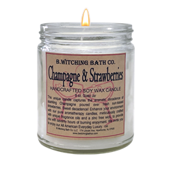 Champagne & Strawberry Handcrafted Soy Wax Candle
