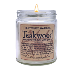 Teakwood Handcrafted Soy Wax Candle