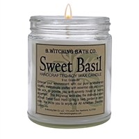 Sweet Basil Handcrafted Soy Wax Candle