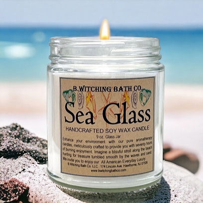 Sea Glass Handcrafted Soy Wax Candle 