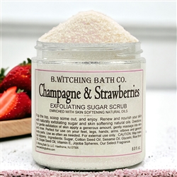 Champagne & Strawberry Exfoliating Sugar Scrub