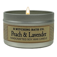 Peach & Lavender Tin Candle