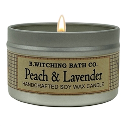 Peach & Lavender Tin Candle