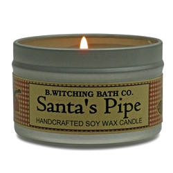 Santa's Pipe Tin Candle